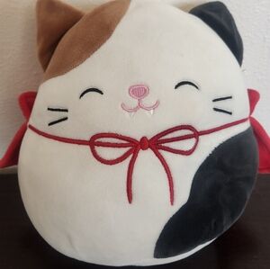 Squishmallows Halloween Squad Cam The Cat In Vampire Cape
